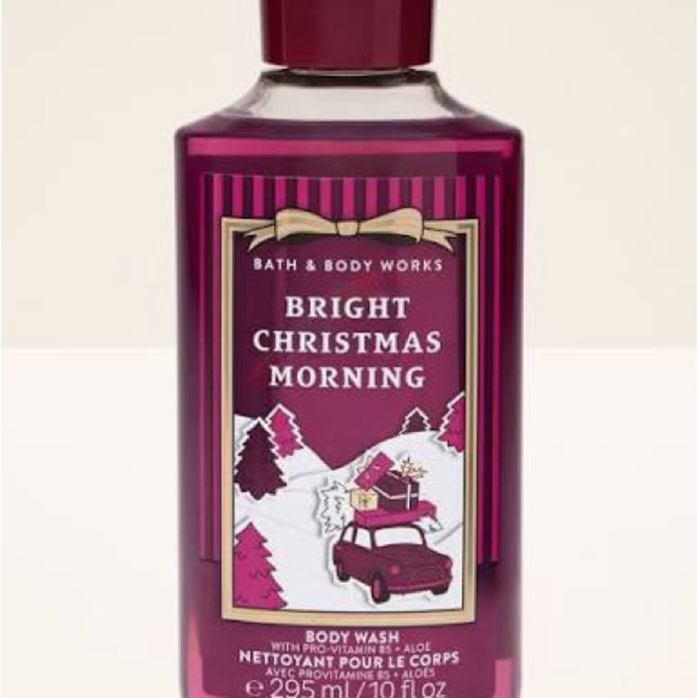 Bath & Body Works Bright Christmas Morning Body Wash - Burgundy
